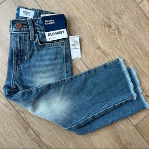 Unisex slouchy straight toddler jeans